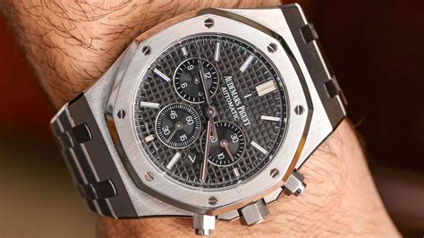 audemars piguet royal oak 41mm black dial|piguet royal oak watch price.